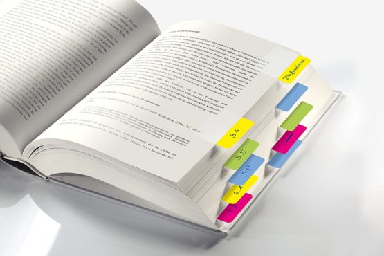 SIGEL HN204 Tab Marker Modern, extra strong, 4 x 5 sheets, lemon/pink/blue/yellow - Image 3