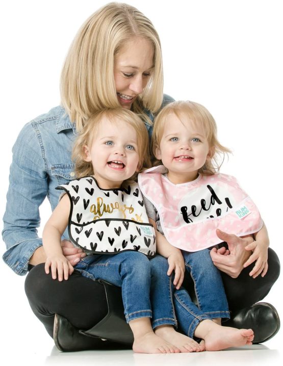 Bumkins SuperBib, Baby Bib, Waterproof, Washable, Stain and Odor Resistant, 6-24 Months, 3-Pack - Always Hungry, Feed Me, Good Vibes - Image 4