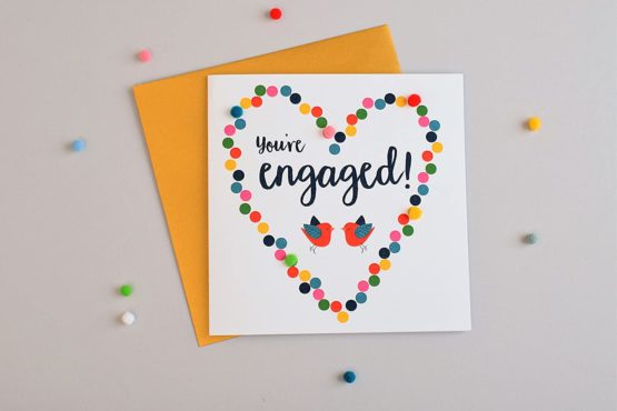 "Pom Pom"Engagement" Greeting Card", POM062 - Image 4
