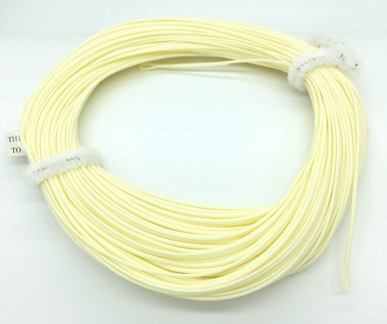 BestCity Fly Fishing Premier Quality WF 5/6 TROUT High Floating Line with 2 welded loops Ivory white UK - Image 2