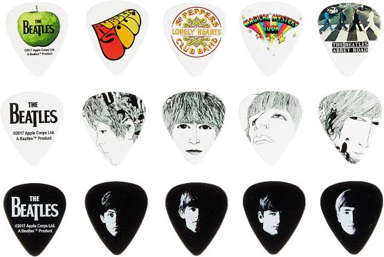 D'Addario Planet Waves Beatles Logo Picks Medium Gauge in Collectable Tin - 15 Picks