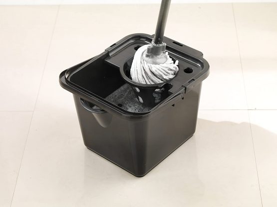 Addis 514063 12L Mop Bucket Pail and Wringer in Black with Handle for Carrying, 14L - Image 4