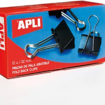 5 Star Office Foldback Clips 32mm Black [Pack 12]