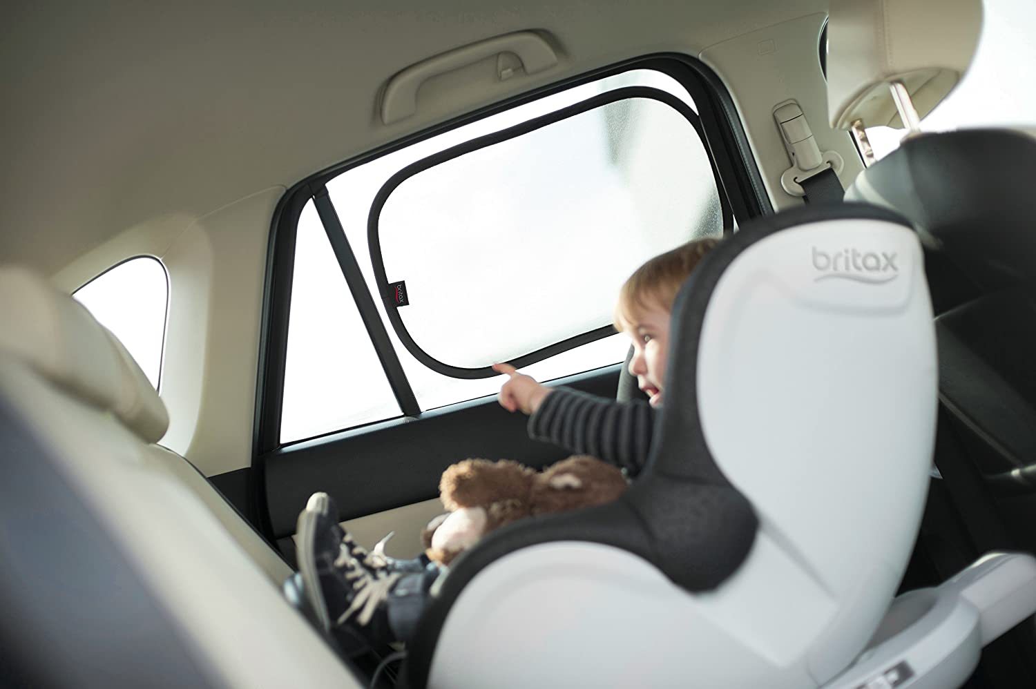 Britax Römer Easy Cling Window Sun Shade, Black, 2 Unité (Lot de 1) - Image 2