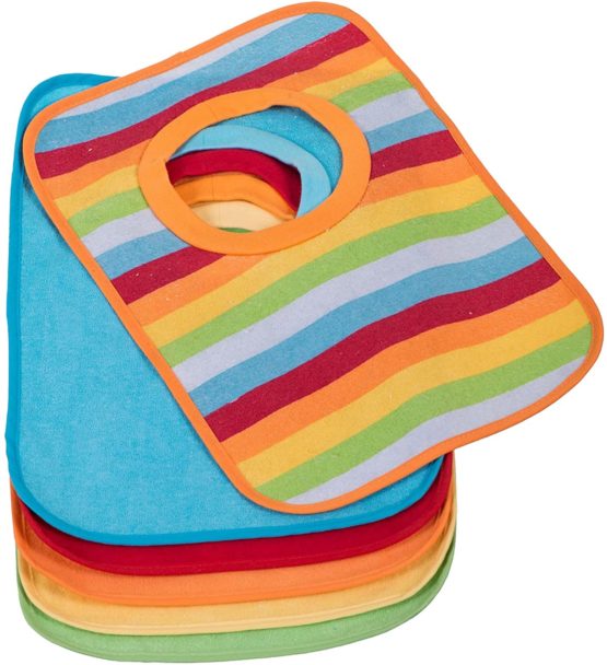 Bieco Slip On Baby Bib with Film Rear Side Pack of Six