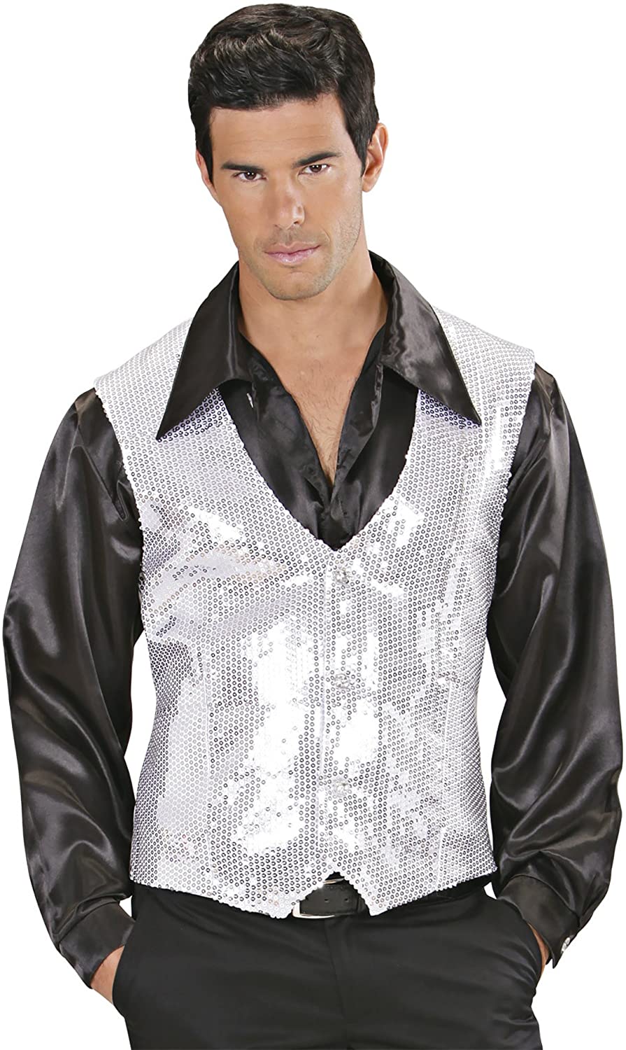 Widmann 9322G ? Sequins Vest for Men, Silber, XL - Image 3