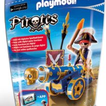 Playmobil 6164 Blue Interactive Cannon with Pirate