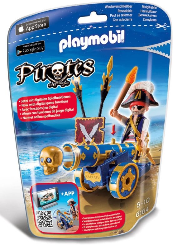 Playmobil 6164 Blue Interactive Cannon with Pirate