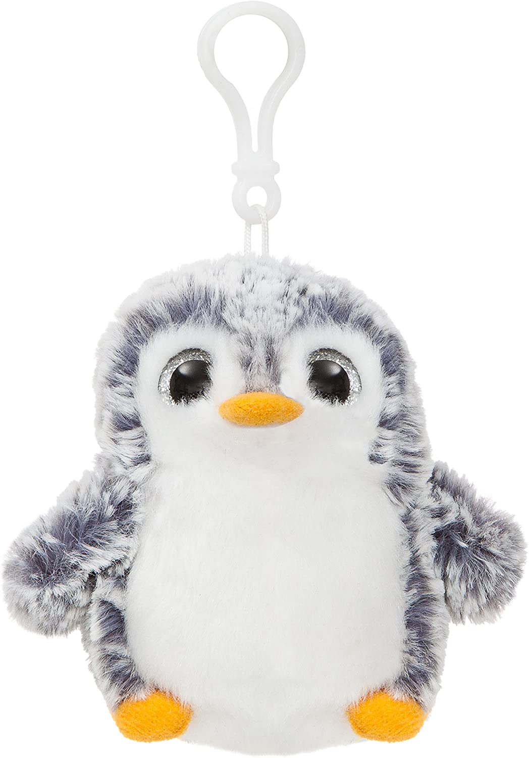 Aurora World 60846 PomPom Backpack Clip, Grey, Medium