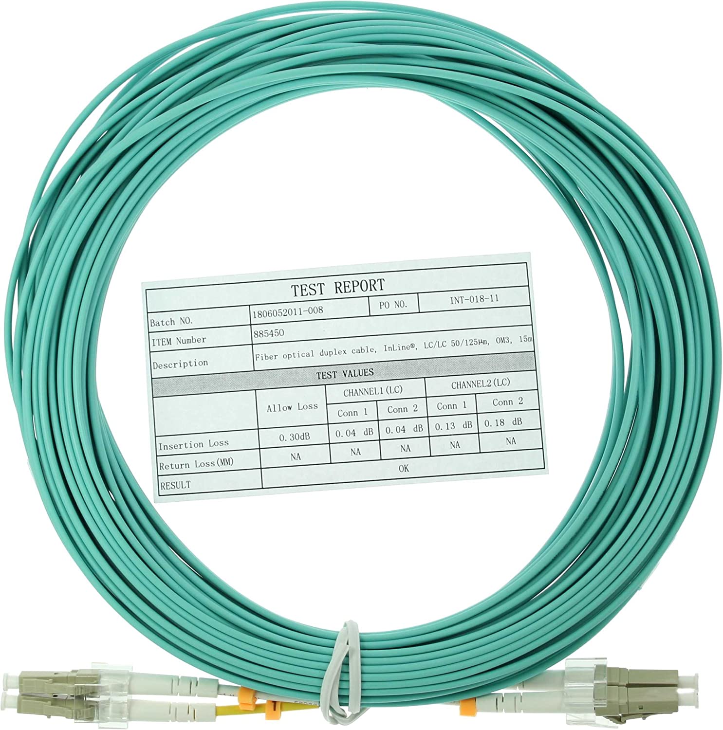 InLine 88522O LWL Duplex Cable/LC Male to LC Male / OM3 / 5 m - Image 2