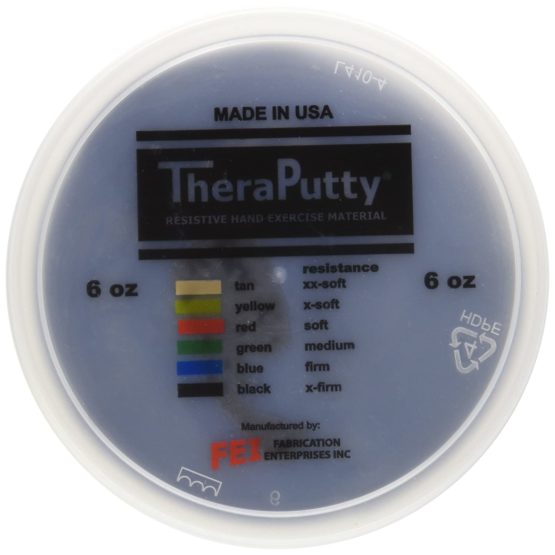 Antimicrobial CanDo® TheraPutty - Therapeutic modelling clay - 170 g - black (very strong), 10-2635