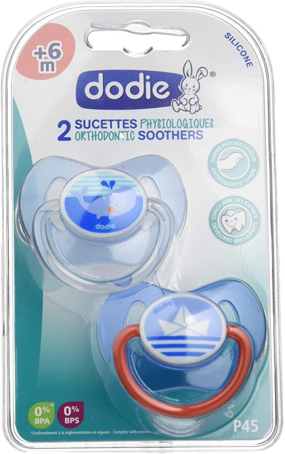Dodie Dummy Duo Physio Messages P45 6 + Months, Assorted color, pack of 2 - Image 4