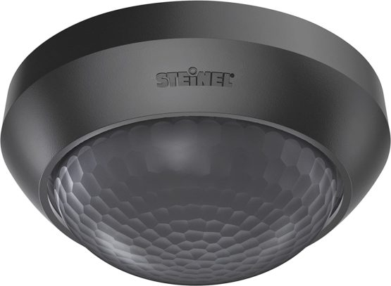 Steinel Motion Detector IS 360-3 Black, 2000 W Capacity, 360° PIR Sensor, 12 m Range, LED Suitable, Ceiling Mounting