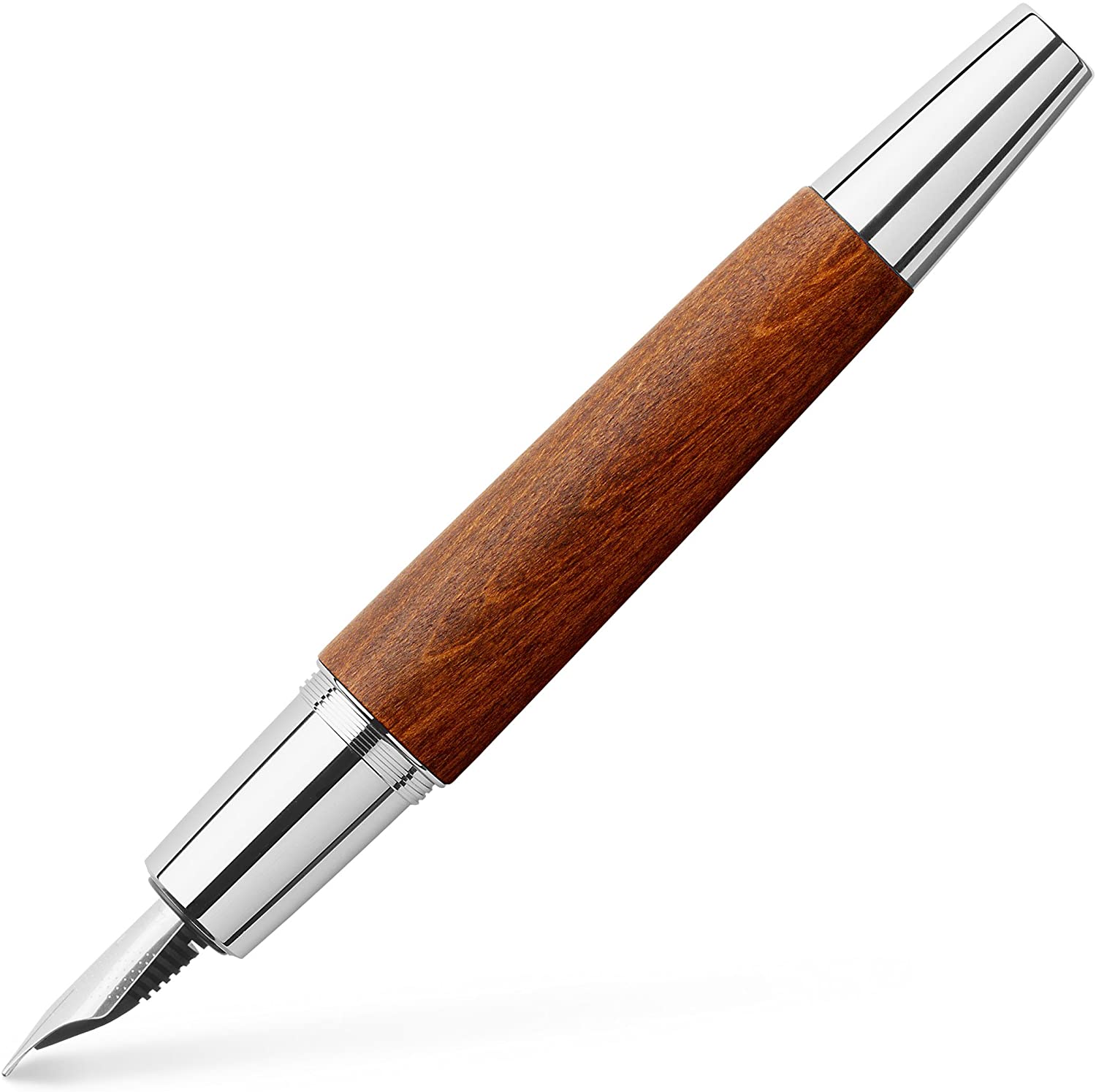 E-MOTION FOUNTAIN PEN BROWN B, Pear wood brown - Image 2