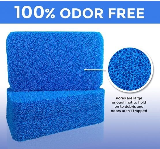 Silicone Dish Scrubber by Smith’s (Quantity: 3, Colour: Blue) | Modern Kitchen and Dish Sponges | 100% Mold Mildew and Bacteria Resistant | 10x More Durable | 100% Money Back Guarantee! - Image 4