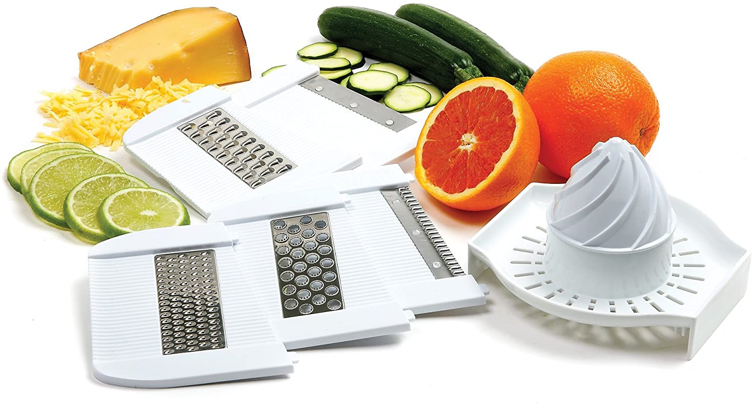 Norpro Mandoline Slicer/Grater with Guard, White - Image 2