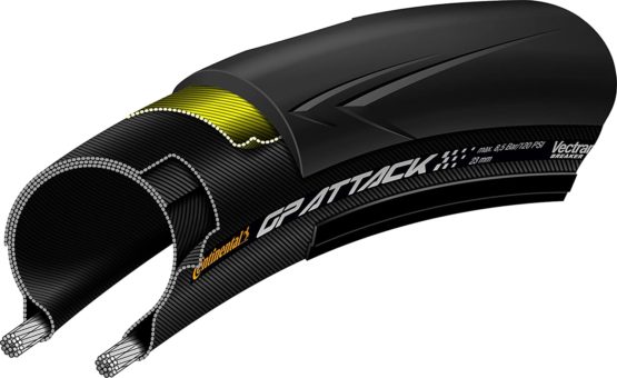 Continental Unisex Adulto Grand Prix Attack Iii Faltbar, Nero, 700x23C 23-622