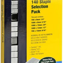 Tacwise 350 140 Series Assorted Staples for Staple Gun 6 to 14mm (4,400 Pieces), Safety Orange