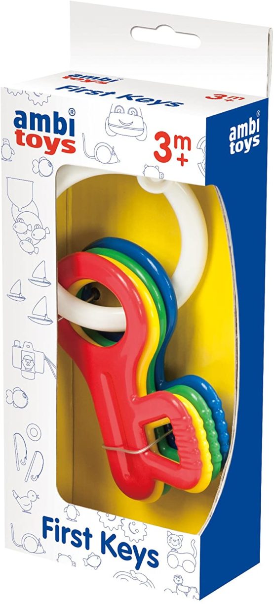 Ambi Toys, First Keys, Rattle and Teether Toy, Ages 3 Months Plus - Image 2