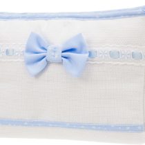 AGOFIL Baby Boys wirh, Travel Bag Envelope with Zip, White and Light Blue, One Size