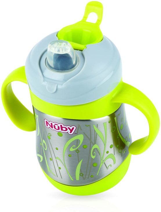 Nuby ID10260 Insulated Stainless Steel Cup with Spout 220 ml - Image 2