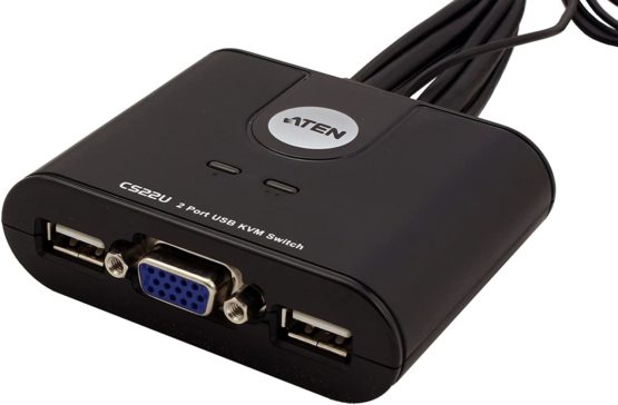 ATEN CS22U 2-Port USB Cable KVM Switch UK | #1 KVM Market Leader, black - Image 3