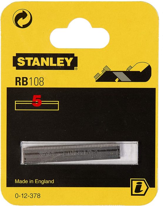 Stanley Rb108bp Card of 5 Straight Blades 0 12 378 - Image 2