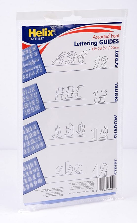 Helix Letter and Number Stencils (4 Pack) - Image 2