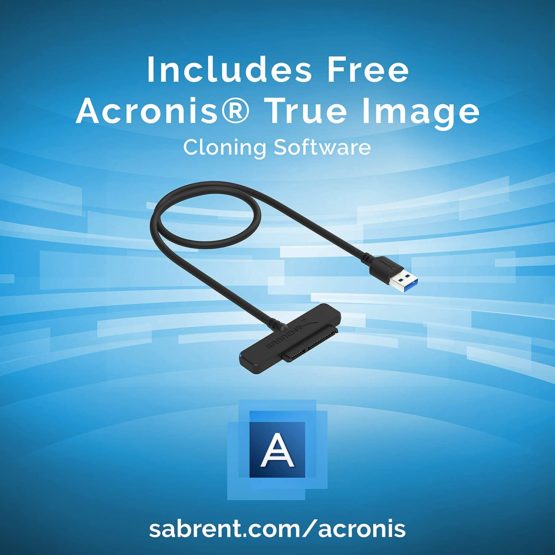 Sabrent USB 3.0 to SSD / 2.5-Inch SATA I/II/III Hard Drive Adapter (EC-SSHD) - Image 2