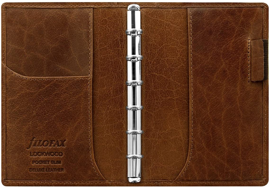 Filofax 26051 Organizer Lockwood Slimline Pocket, Cognac, Brown - Image 2