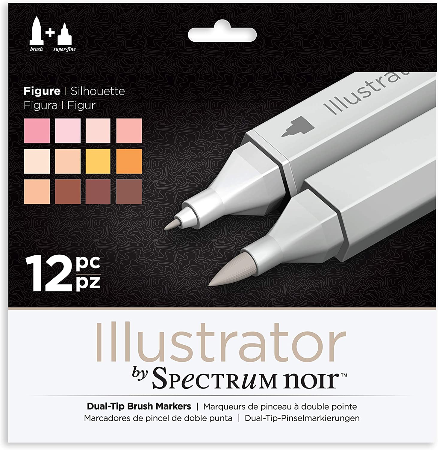 Spectrum Noir Illustrator (12Pc) - Figure, Pack of 12 , SPECN-IL12-FIG, 1 count (Pack of 12)