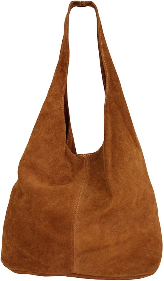 Ambra women’s suede handbag, shoulder bag, leather bag, shopper bag, WL818