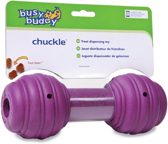 Busy Buddy Chuckle, Interactive Treat Dispensing Dog Toy, Chew Toy with Engaging Noise - Image 2