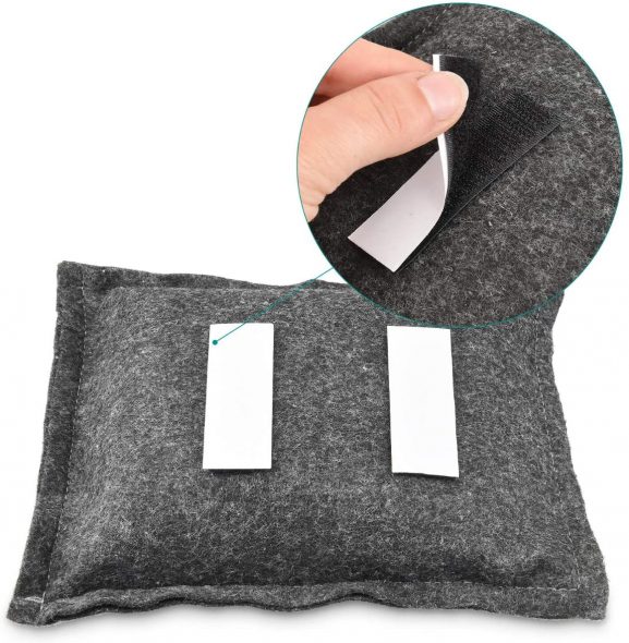 Navaris Reusable Car Dehumidifier Bags Pack of 2 Moisture Absorbers to Prevent Windscreen