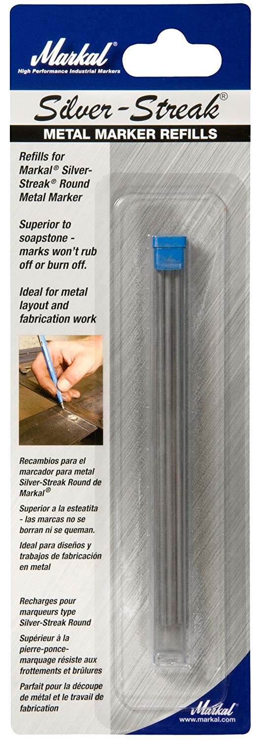 MARKAL 96007 6 Silver-Streak Marker Leads Round Silver