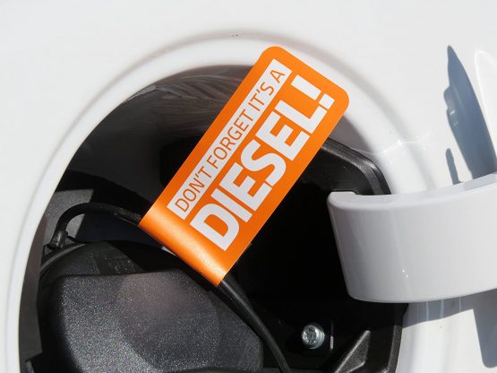 3 PETROL ONLY Engine and 3 DIESEL ONLY Engine Fuel Reminder Stickers to Label your Car Van Coach Lorry Motorbike Vehicle 28mm x 135mm - Image 3