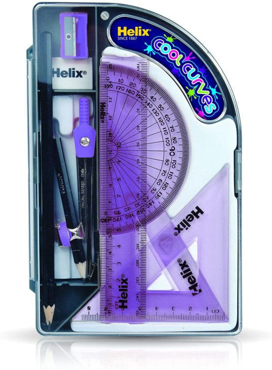 Helix Cool Curves Maths Set (Assorted Colours) - Image 3