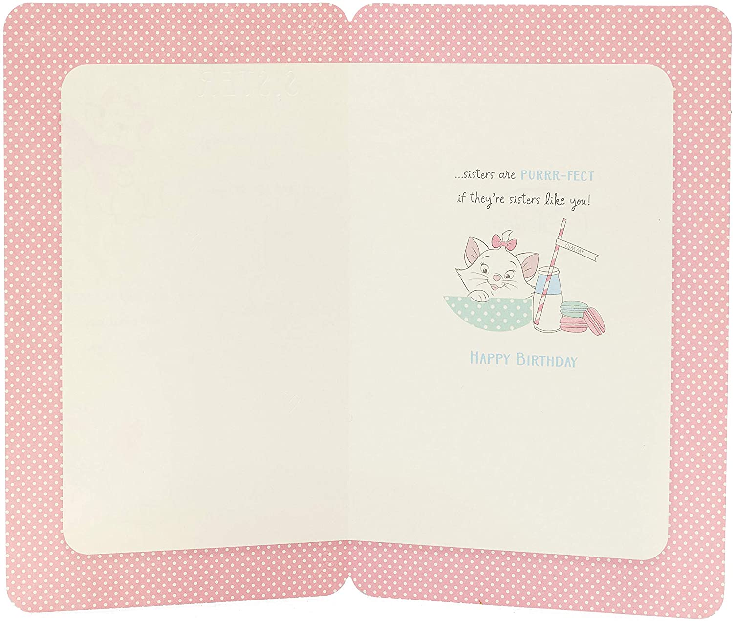 Sister Birthday Card - Birthday Card for Her - Disney Birthday Card - Aristiocats Birthday Card, Multi, 149mm x 229mm - Image 2