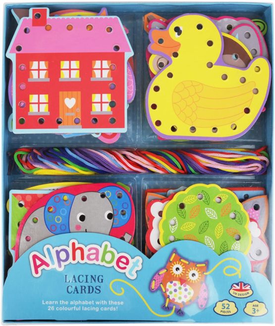 Barney & Buddy BA020 Alphabet Lacing Card Set