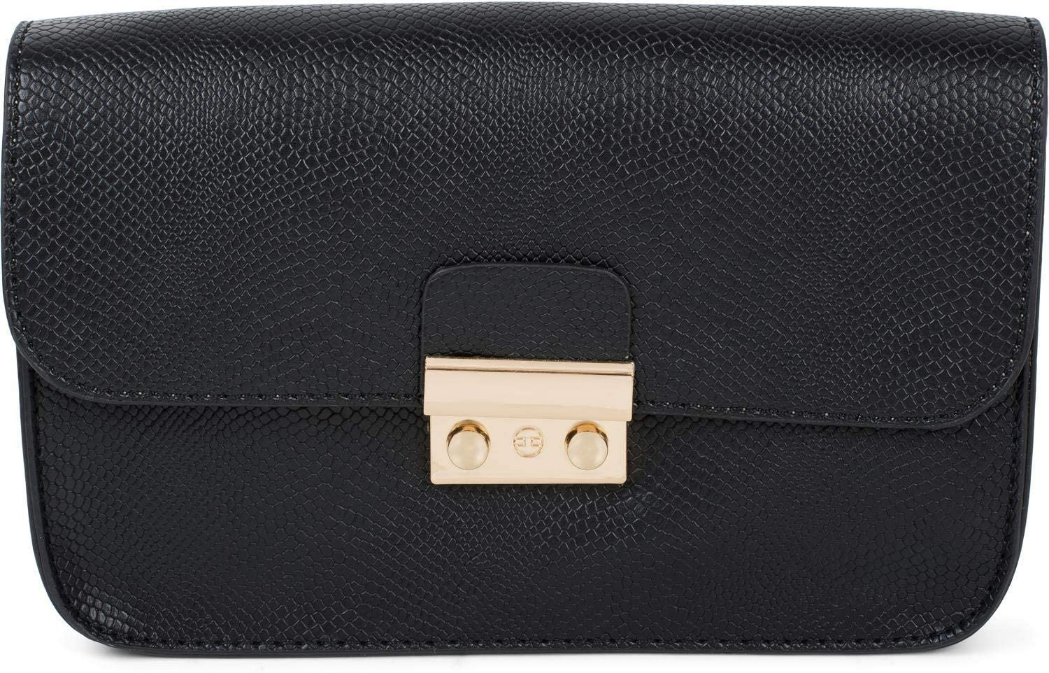 styleBREAKER women cross-body clutch in snakeskin look, messenger bag, shoulder bag, bag 02012296, color:Black - Image 4