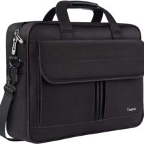 Taygeer Laptop Bag 15.6 Inch Premium Water-Repellent Laptop Office Briefcase Lightweight Messenger Bag with Adjustable Shoulder Strap & Multiple Compartments for Men Women Travel Business School-Black