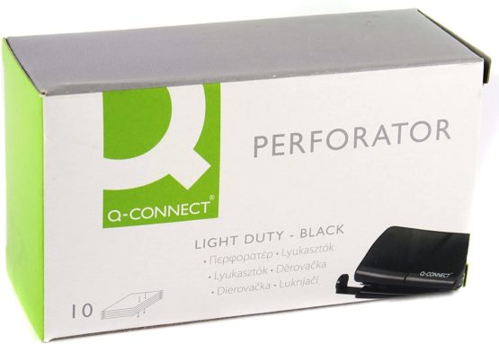 Q Connect Light Duty Hole Punch - Black