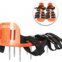 GRÜNTEK Lawn Aerator Shoes | Garden Grass Aerator Spiked Sandals | 4 Secure Adjustable Straps | Universal Size for all Shoes or Boots