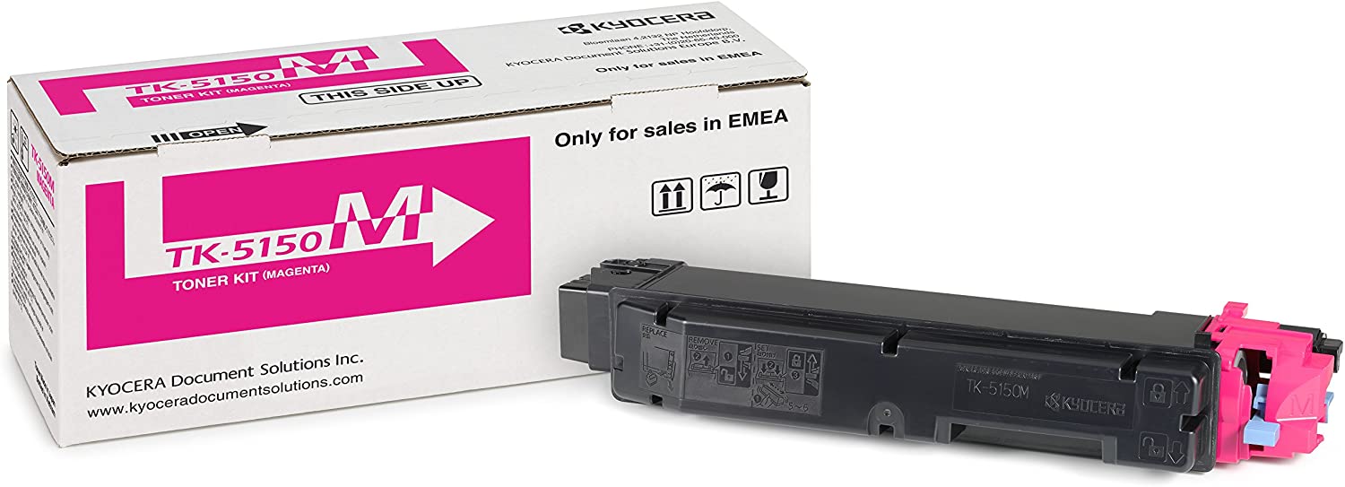Kyocera TK-5150M Toner Magenta, 10.000 Pages, Original Premium Printer Cartridge 1T02NSBNL0 for ECOSYS M6035cidn, M6535cidn, P6035cdn