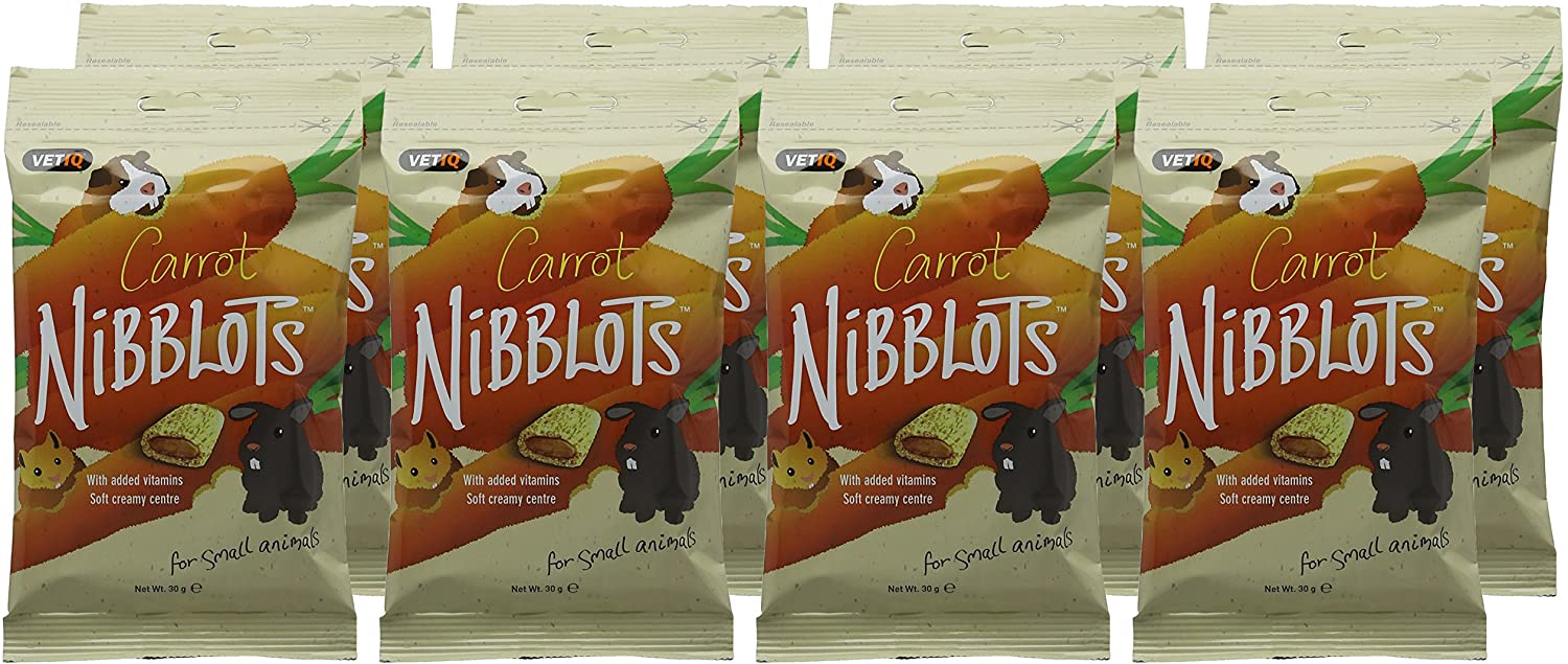 VETIQ Carrot Nibblots for Small Animals Tasty Treats Made with Added Vitamins & Soft Creamy Centre - Image 4