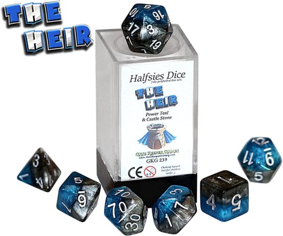 - No Manufacturer - Halfsies Dice - The Heir (Poly 7 Set) - Image 3