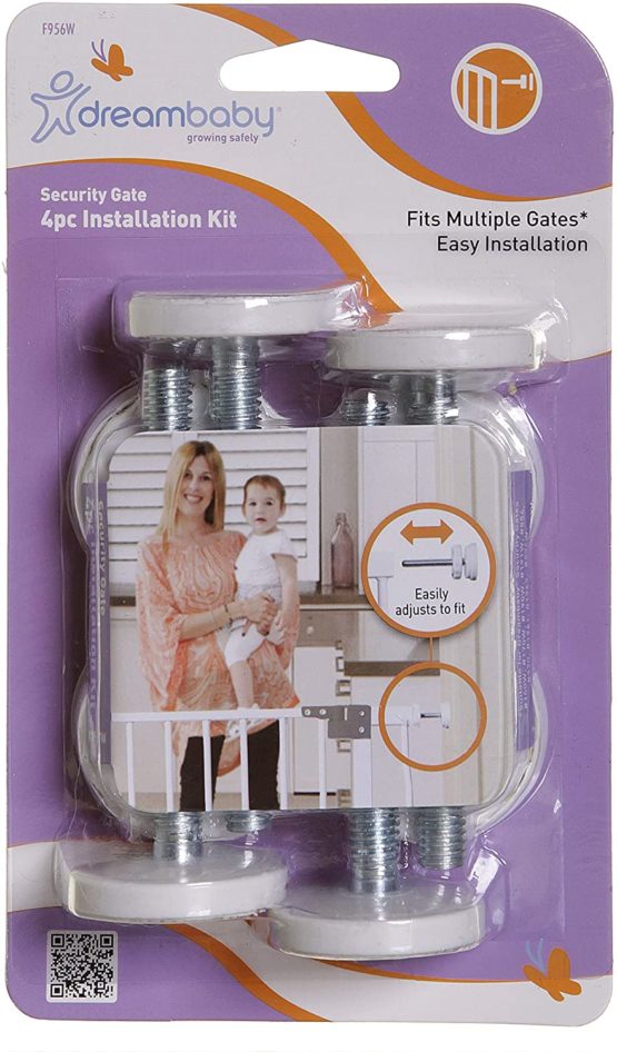 Dreambaby Baby Safety Gate Tension Bolt Replacement Kit - for Pressure Mounted Gates - White - 4 Pack - Model F956W - Image 4