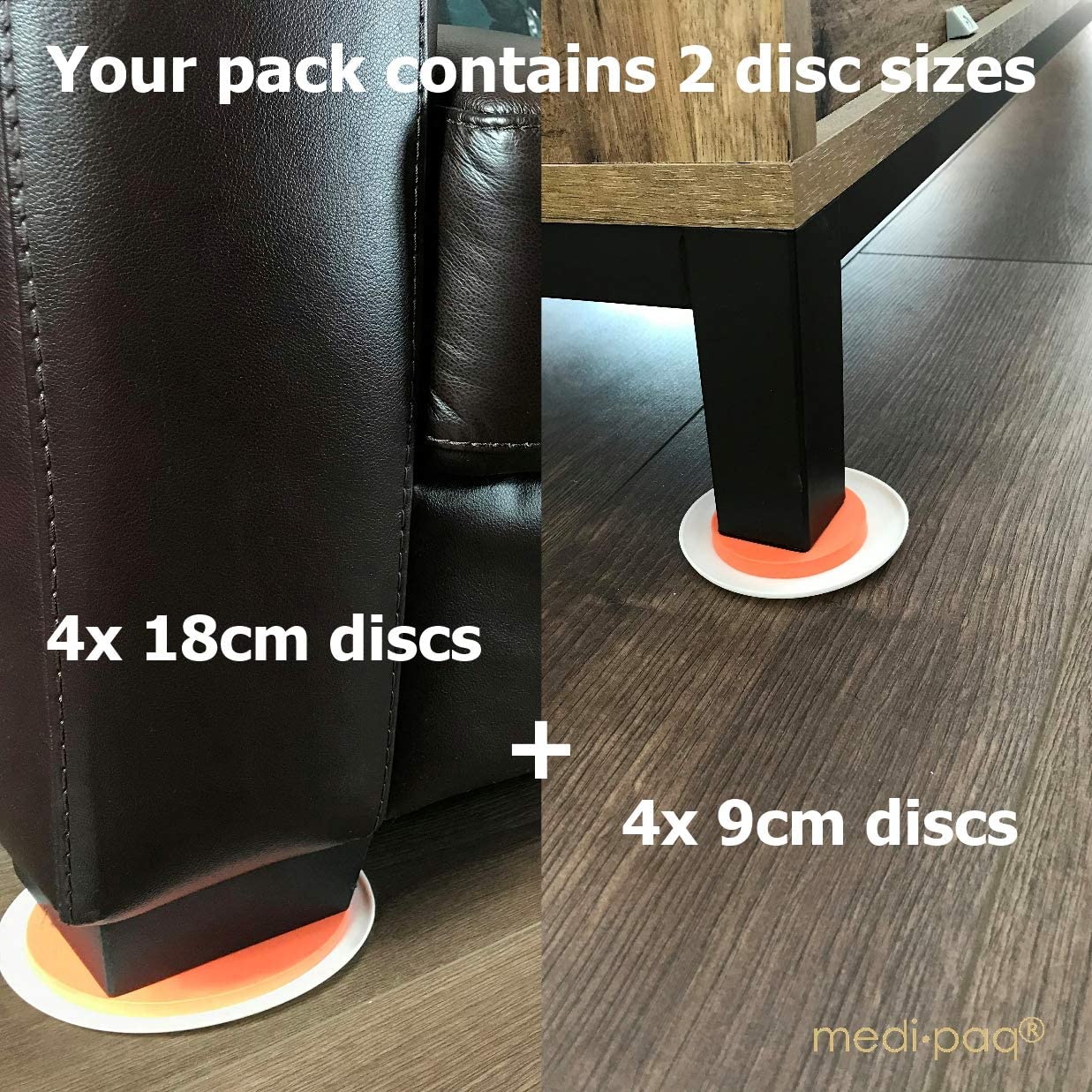 DIY Doctor The Original Deluxe Super Sliders (1 Pack), Furniture Sliders For Carpet, Furniture Movers - Image 4