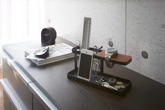 Yamazaki Desk Organizer, Alloy Steel, Black, One Size - Image 2