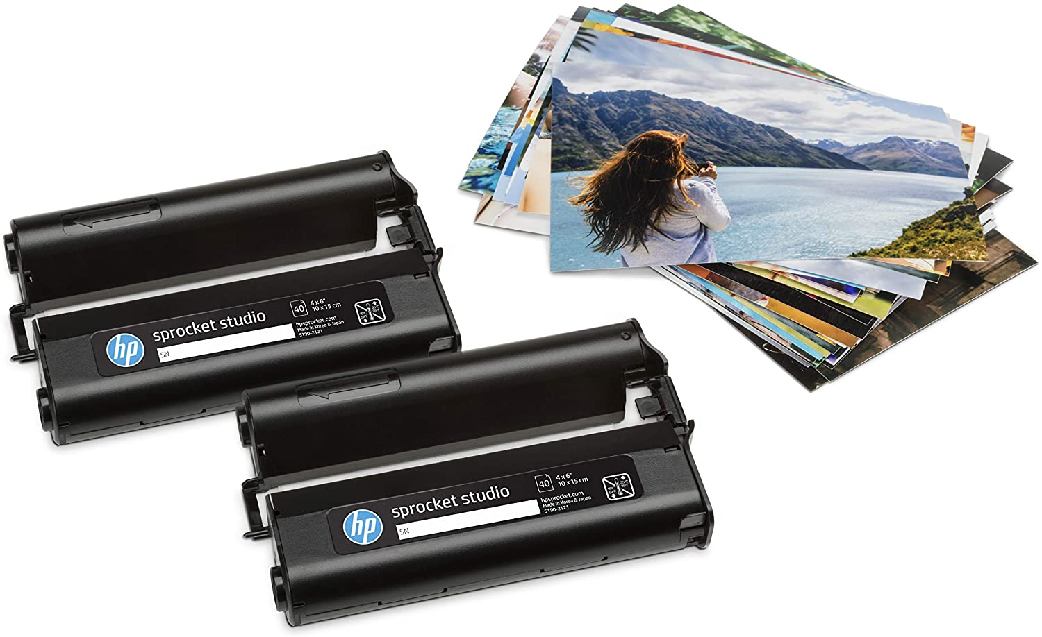 HP 4KK83A Sprocket Studio 4x6" Photo Paper & Cartridges (80 Sheets - 2 Cartridges) Compatible with Sprocket Studio - Image 3